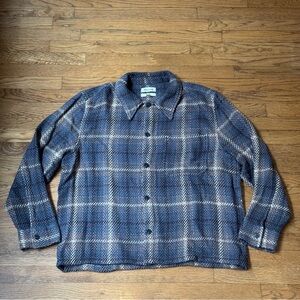 Madewell Boxy Fit Houndstooth Plaid / Flannel
